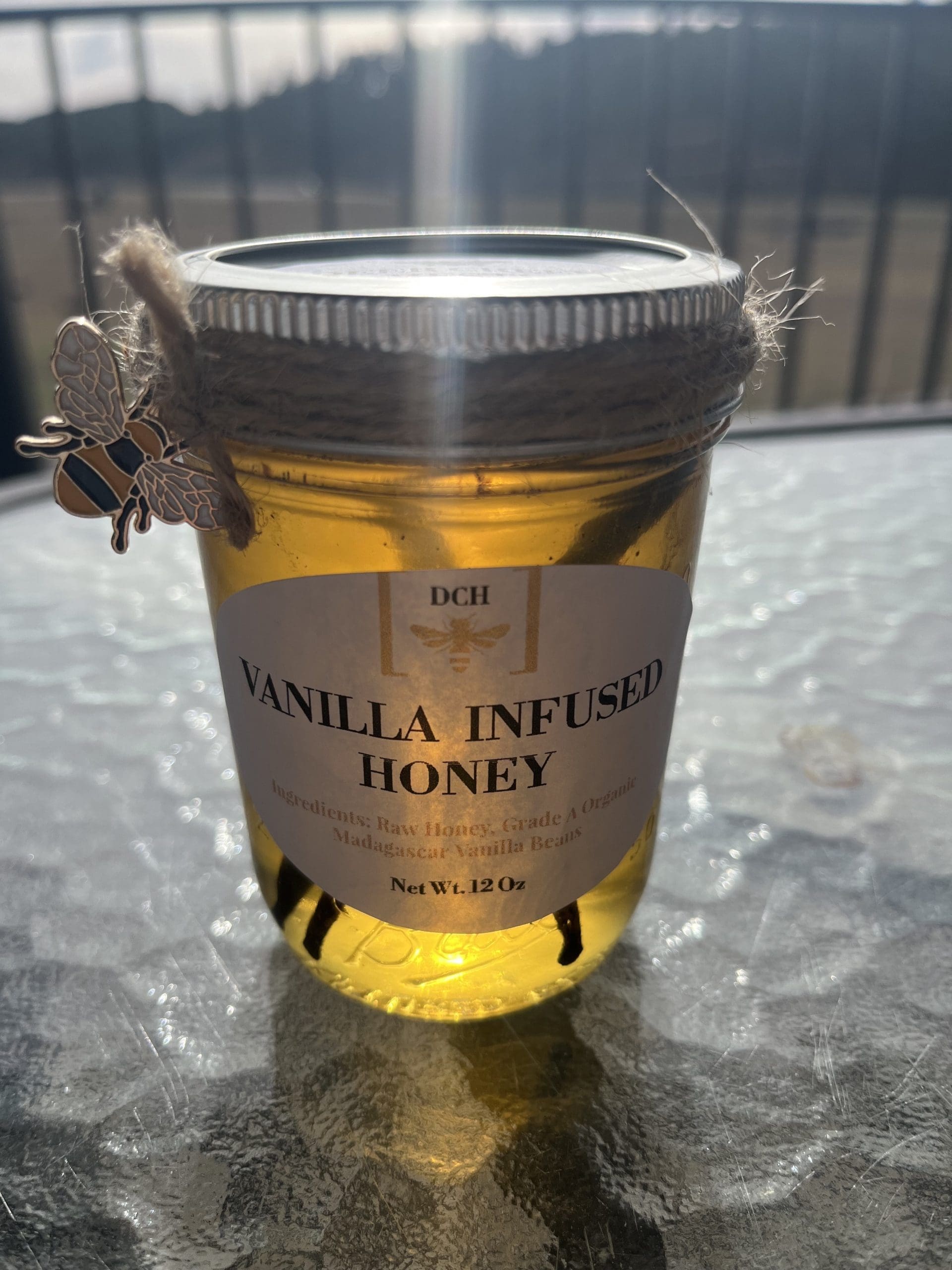 12oz Vanilla Infused Honey